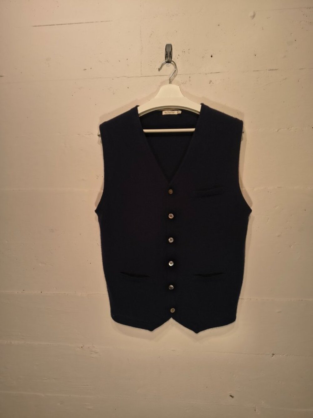 Suitsupply Pure Cashmere Navy Waistcoat Vest Size L